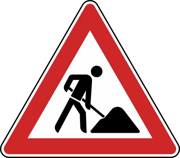 Baustellen Schild